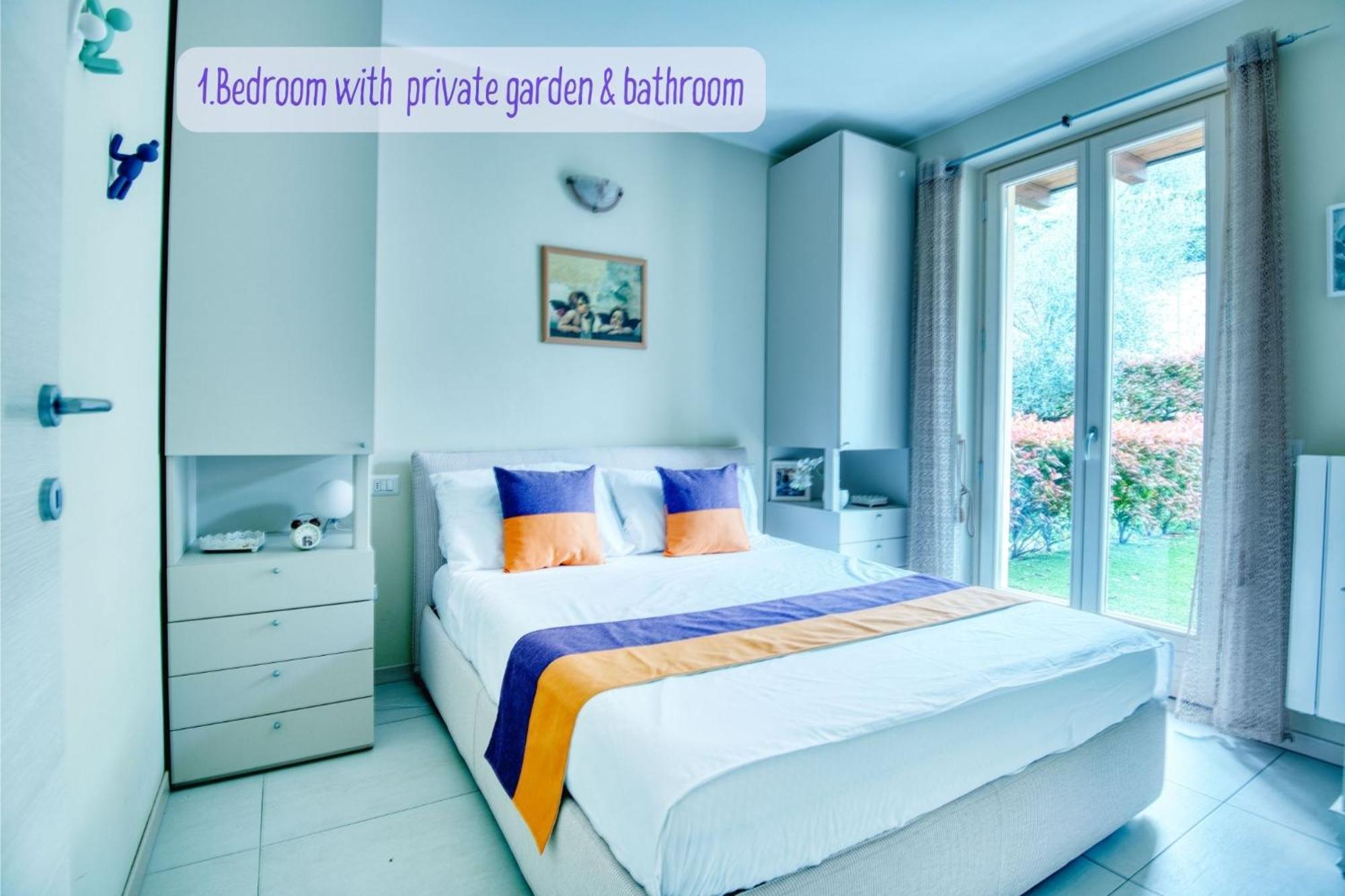 Panorama Lake View, Pool & Garden, 2 Bathrooms, Kingsize & Single-Beds, Fast Internet Тосколано-Мадерно Экстерьер фото